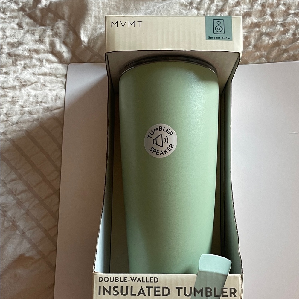 MVMT Sage Green Tumbler with Audio Speaker